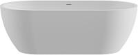 Ванна из искусственного камня Cezares Stylus 160x80 CZR-STYLUS-160-80-54-SSB Белая матовая без гидромассажа