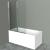 Шторка на ванну BelBagno UNO-V-2-110/150-C-Cr