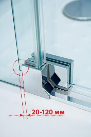 Душевой уголок Cezares SLIDER-AH-2-70/80-80/90-C-Cr