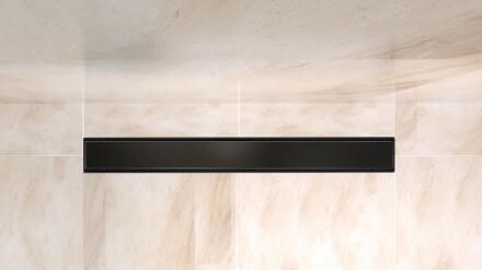 Душевой линейный трап 60 см BelBagno BB-LD-LUCE-60-NERO лоток чёрный матовый