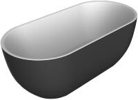 Акриловая ванна BelBagno 170x80 BB70-1700-800-W/NM Черная Белая без гидромассажа