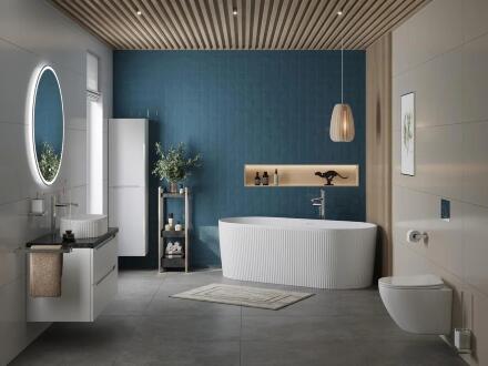 Ванна акриловая отдельностоящая матовая BelBagno BB411-1700-800-MATT