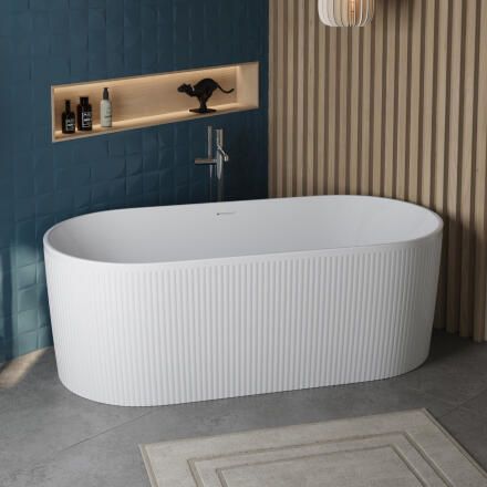 Ванна акриловая отдельностоящая матовая BelBagno BB411-1700-800-MATT