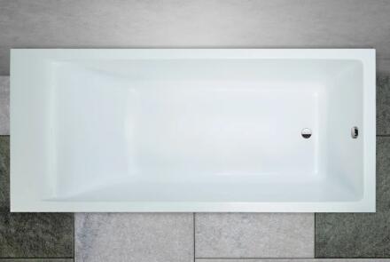 Ванна из искусственного камня Marmo Bagno Алесса 180x80 прямоугольная, объем 280 л.