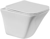 Унитаз BelBagno Marmi BB052CHR/BB052SC подвесной с сиденьем Микролифт