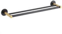 Держатель для полотенец  SAVOL S-002148HB золотой, черный