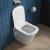 Унитаз подвесной безободковый с сиденьем и функцией биде BelBagno DUE BB3103CHR-BS/SC