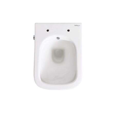 Унитаз подвесной безободковый с сиденьем и функцией биде BelBagno DUE BB3103CHR-BS/SC