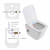 Унитаз подвесной безободковый с сиденьем и функцией биде BelBagno DUE BB3103CHR-BS/SC