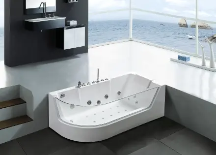 Акриловая ванна Ceruttispa С-403A R 170x80 10349 с гидромассажем