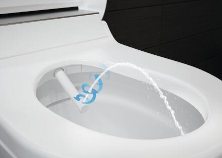 Унитаз подвесной Geberit AquaClean tuma classic белый, овальный, 36x55.3 см + ершик напольный в подарок