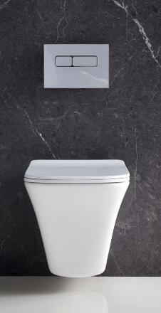 Унитаз безободковый подвесной BelBagno MARMI BB052CHR
