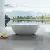 Ванна из искусственного камня Vincea 170x75 VBT-6S01MW белая, матовая, овальная, отдельностоящая