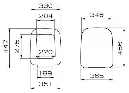 Крышка-сиденье VitrA Shift 91-003 с микролифтом в стиле hi-tech