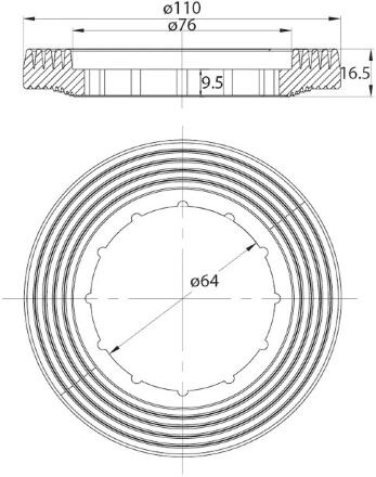 Механизм смыва для бачка Iddis Optima Home F012400-0004