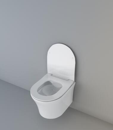 Подвесной унитаз CeruttiSpa Adige Aria CT7837 белый, 36x49 см + ершик напольный в подарок