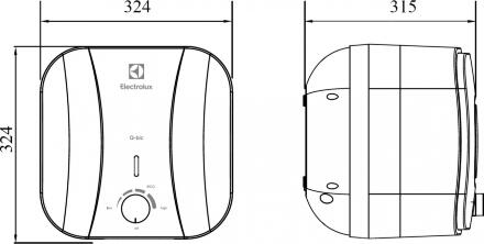 Водонагреватель Electrolux EWH 10 Q-Bic O 1.5 кВт, погружной ТЭН, белый