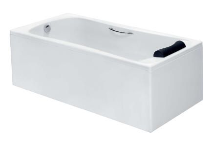 Акриловая ванна Roca BeCool 180x80 пристенная, прямоугольная, объем 240 л.