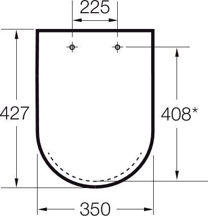 Крышка-сиденье Roca Gap Clean Rim 801732004 с микролифтом, петли хром в стиле hi-tech