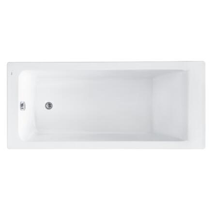 Акриловая ванна Roca Easy 170x75 см прямоугольная, пристенная, объем 215 л.