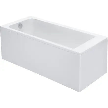 Акриловая ванна Roca Easy 170x75 см прямоугольная, пристенная, объем 215 л.