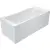 Акриловая ванна Roca Easy 170x75 см прямоугольная, пристенная, объем 215 л.