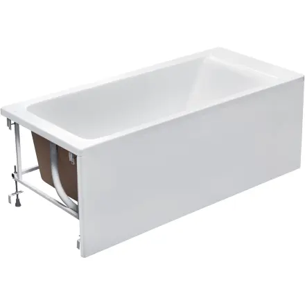 Акриловая ванна Roca Easy 170x75 см прямоугольная, пристенная, объем 215 л.