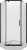Душевой уголок Triton Дека -Блэк Щ0000062933 100х100, с поддоном, профиль черный, двери распашные, стекло прозрачное