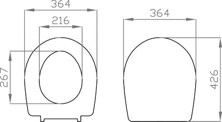 Крышка-сиденье Norm Fit 803-003-709 с микролифтом, овальная, в современном стиле