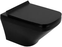 Унитаз BelBagno Sela BB3201CHR-MB/BB3201SC-MB подвесной Черный матовый с сиденьем Микролифт